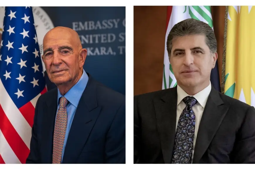 Neçirvan Barzani’den Tom Barrack’a tebrik mesajı