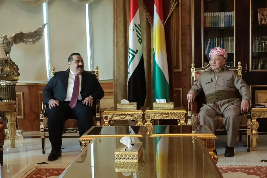 Başkan Barzani Azim Koalisyonu Başkanı Musenna Samerrai'yi kabul etti
