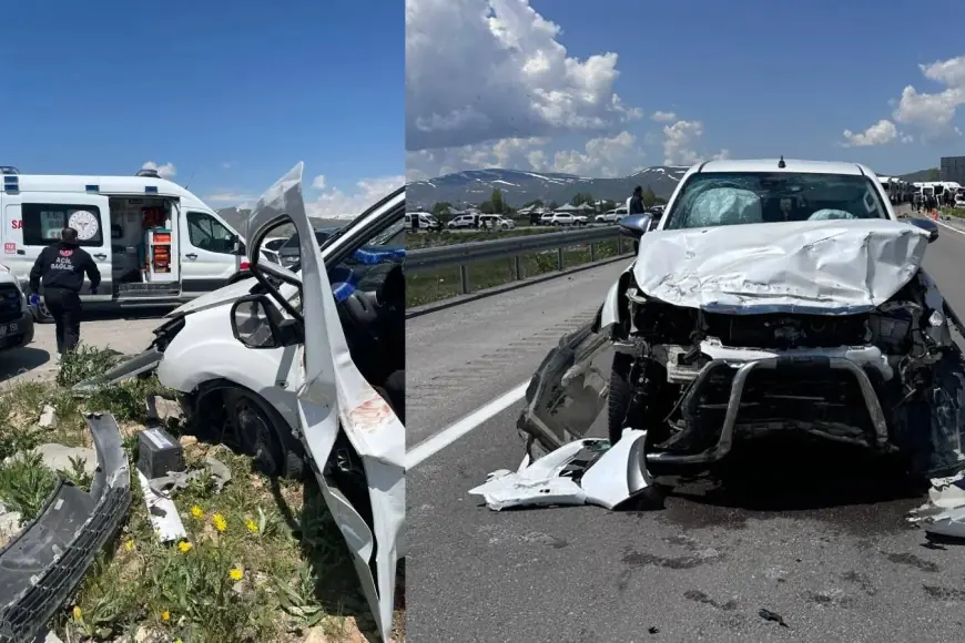 Van'da iki otomobil çarpıştı: 4 ölü, 2 yaralı