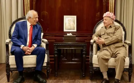 Başkan Barzani,  eski ABD Büyükelçisi Zalmay Khalilzad'ı kabul etti