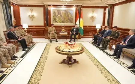 Neçirvan Barzani Irak Askeri Heyetini Kabul Etti: Güvenlik İş Birliği Masada