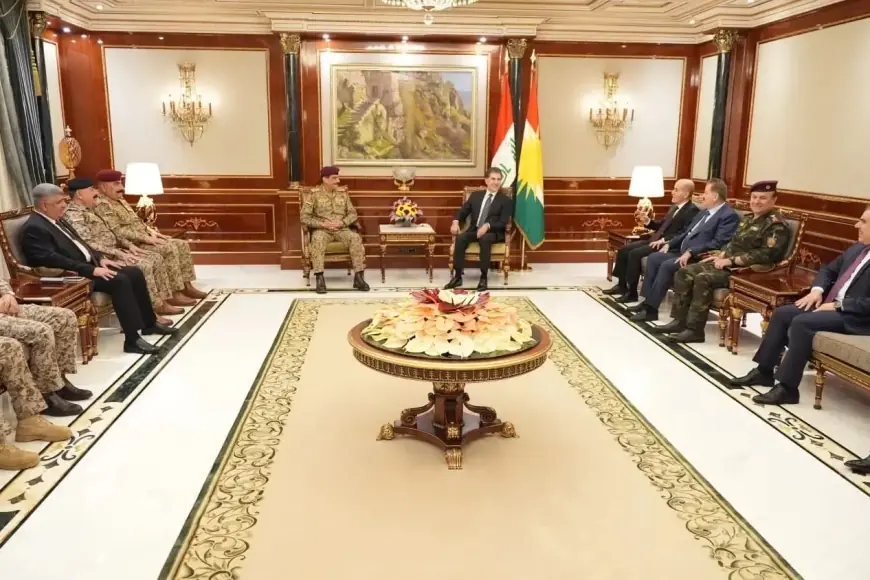 Neçirvan Barzani Irak Askeri Heyetini Kabul Etti: Güvenlik İş Birliği Masada