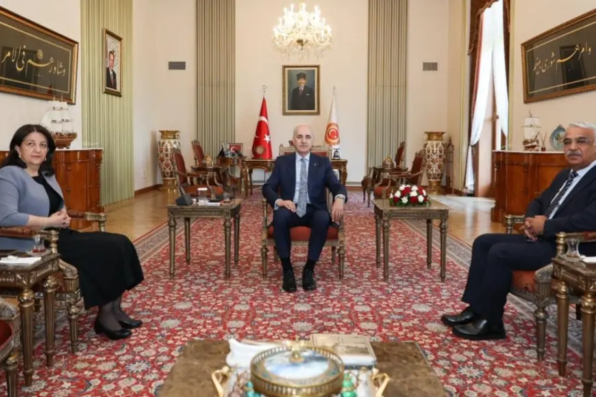 İmralı Heyeti TBMM Başkanı Kurtulmuş ile görüştü