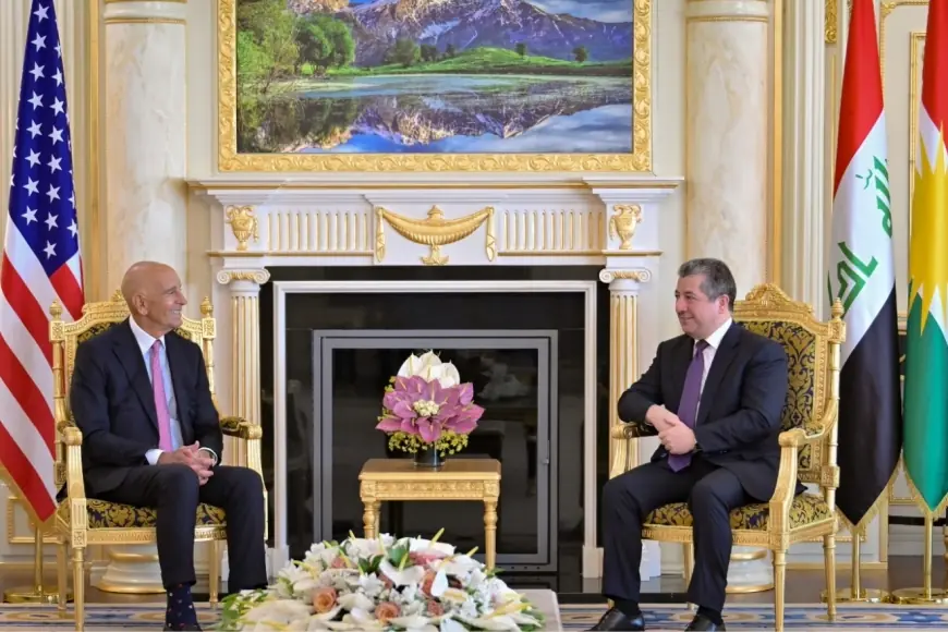 Mesrur Barzani, Tom Barrack'ı kabul etti