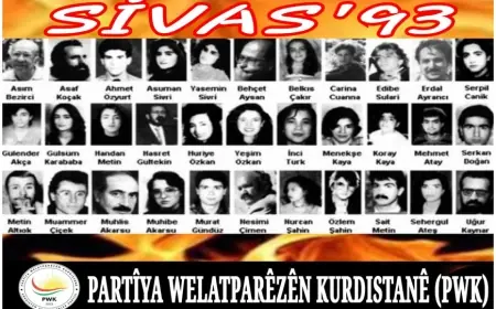 PWK: 2 Temmuz 1993’te Sivas’ta Madımak Oteli Yangınında Yakılarak Katledilenleri Saygıyla Anıyoruz