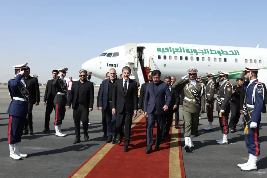 Neçirvan Barzani, Ali Hamaney'in cenaze töreni için Tahran'da