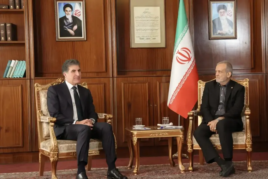Neçirvan Barzani ve Mesud Pezeşkiyan Tahran’da görüştü