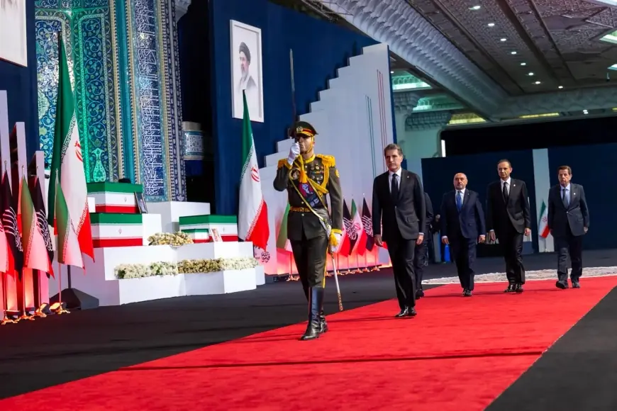 Neçirvan Barzani, Hamaney için Tahran’da düzenlenen veda törenine katıldı