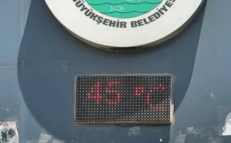 Urfa'da termometreler 45 dereceyi gösterdi