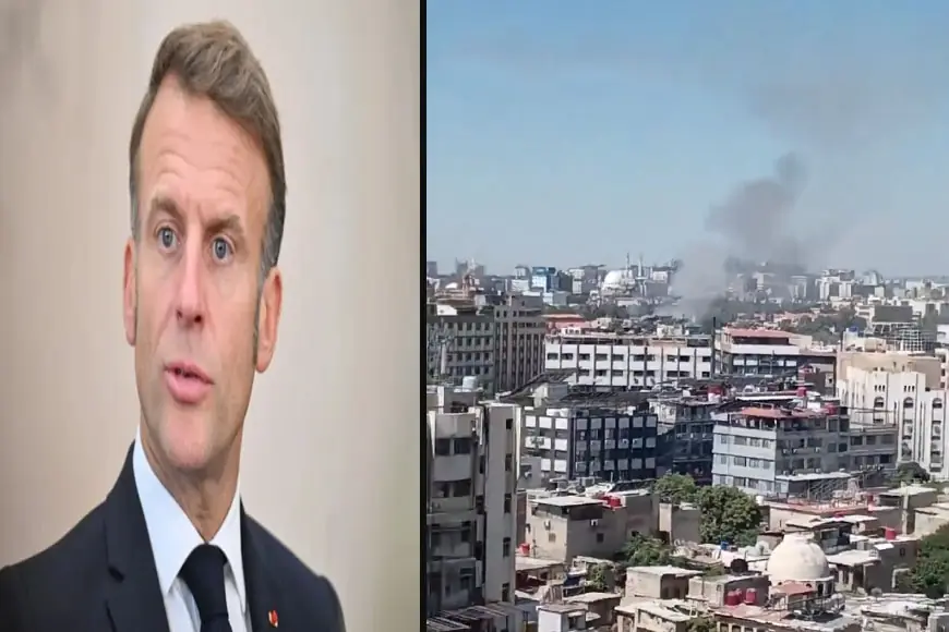 Şam'da Macron'un kaldığı otelin yakınlarında patlama