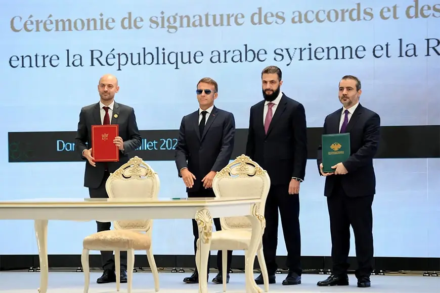 Sûriye û Fransayê peymanên stratejîk îmze kirin