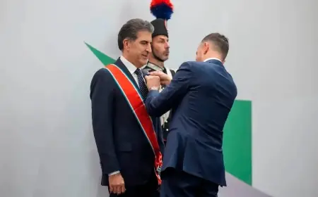 Îtalyayê çima xelata xwe ya herî bilind da Nêçîrvan Barzanî?