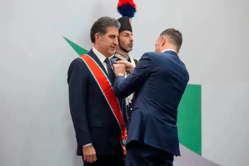 Îtalyayê çima xelata xwe ya herî bilind da Nêçîrvan Barzanî?