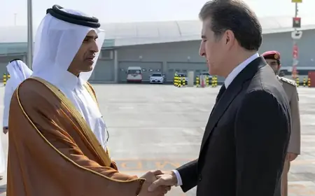 Neçirvan Barzani'den Doha'da Katar Emiri'ne taziye ziyareti