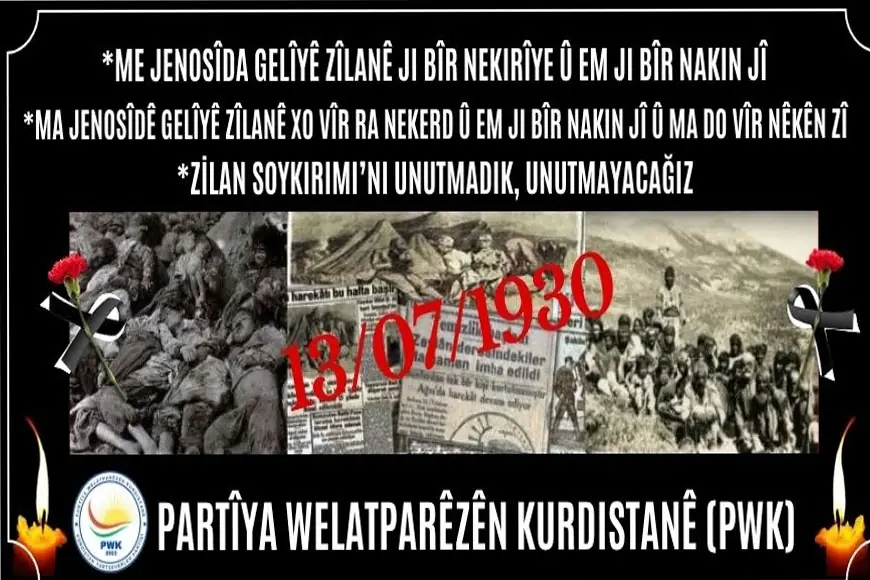 PWK: Zilan Soykırımı’nı Unutmadık, Unutmayacağız