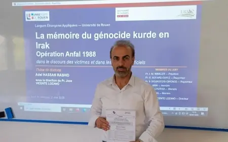 Kürt araştırmacıdan Fransa’da tarihi başarı: Enfal teziyle doktor unvanı aldı