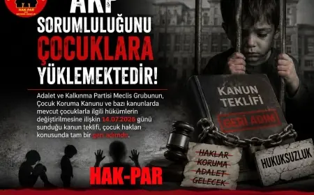 HAK-PAR: AKP Sorumluluğunu çocuklara yüklemektedir