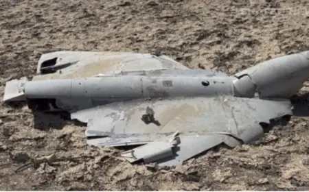 Irak'ın Faw Limanı'nda bir insansız hava aracı düştü
