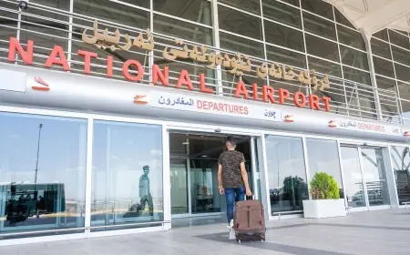 Erbil Uluslararası Havalimanı uçuşları geçici olarak durdurdu