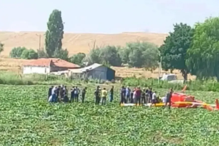 Ankara'da eğitim helikopteri düştü: Yaralılar var
