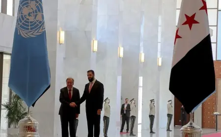 BM Genel Sekreteri Guterres, Şara ile görüştü