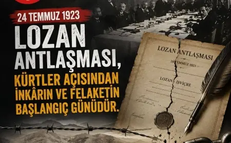 HAK-PAR: Lozan Antlaşması üzerinden 103 yıl geçse de;  Kürt milleti özgürlükten asla vazgeçmedi