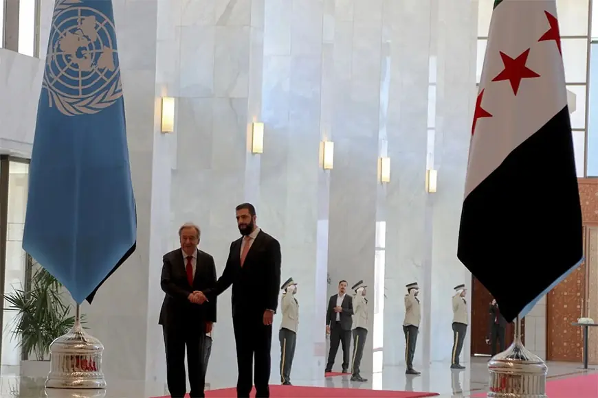 BM Genel Sekreteri Guterres, Şara ile görüştü