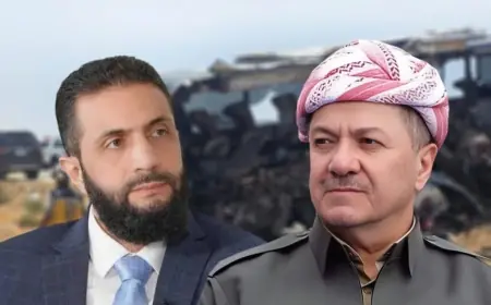 Başkan Barzani’den Ahmed Şara’ya başsağlığı mesajı