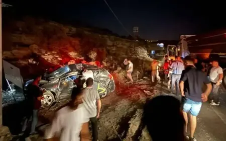 Mardin'de feci kaza! Otomobil ile kamyon çarpıştı: Ölü ve yaralılar var