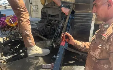 Irak- Suriye sınırında Irak'a sokulmaya çalışılan silahlara el konuldu