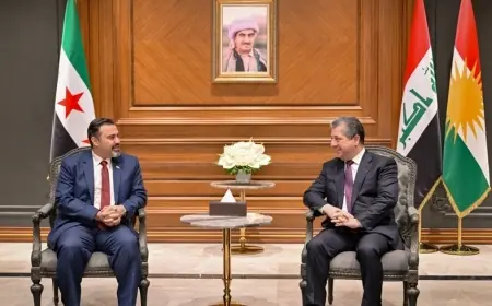 Mesrur Barzani, Suriye Eğitim Bakanı ve beraberindeki heyeti kabul etti