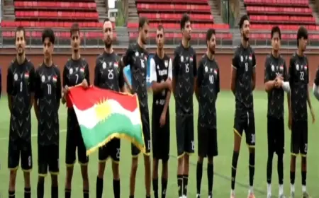 Finlandiya'daki Kürdistan Futbol Takımı ikinci oldu