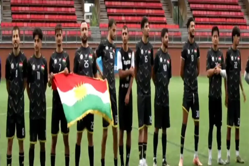 Finlandiya'daki Kürdistan Futbol Takımı ikinci oldu