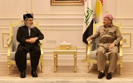 Başkan Barzani, Komal Başkanı Ali Bapir ile görüştü