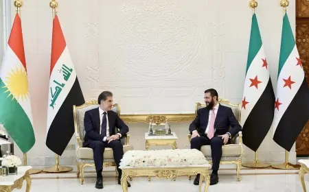 Ahmed Şara, Neçirvan Barzani ile görüşmesinin ardından Kürtçe paylaşım yaptı