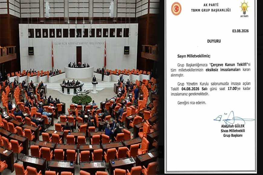 "Çerçeve Yasa" kanun teklifi imzaya açıldı