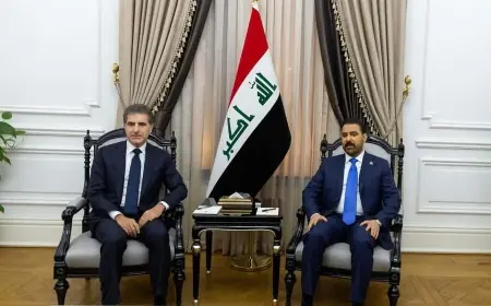 Neçirvan Barzani Bağdat’ta Ali Zeydi ile bir araya geldi