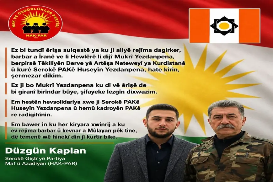 HAK-PAR, êrişa li dijî Mukrî Yezdanpena bi tundî şermezar kir