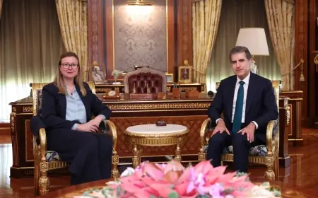 Nêçîrvan Barzanî û Konsula nû ya Brîtanyayê civiyan