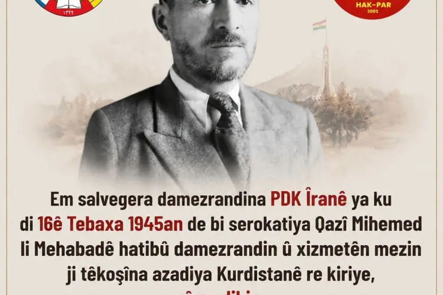 HAK-PAR salvegera damezrandina PDK Îranê pîroz kir