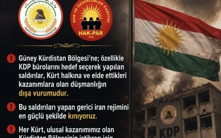 HAK-PAR'dan İran'ın Erbil'i hedef alan drone saldırılarına kınama