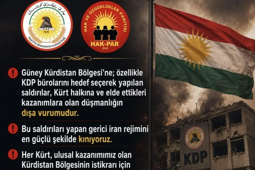HAK-PAR'dan İran'ın Erbil'i hedef alan drone saldırılarına kınama