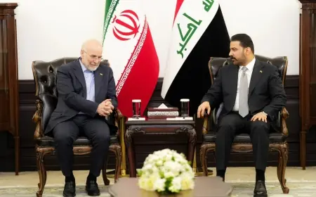 Irak Başbakanı Zeydi ve İran Meclis Başkanı Kalibaf Bağdat’ta görüştü