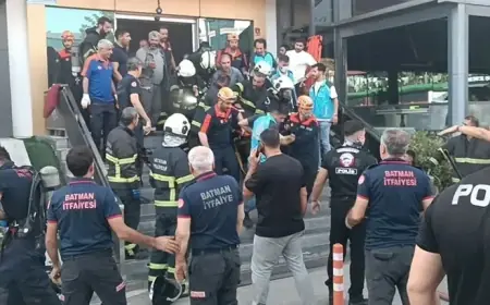 Batman’da spor salonunda yangın: 3 ölü, 9 yaralı