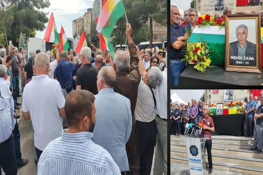PWK Kitlesel Bir Şekilde Kürt Yurtseveri Mehdi Zana'nın Cenaze Merasimine Katıldı