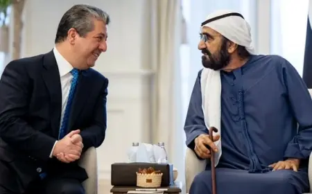 Mesrûr Barzanî û Mihemmed bin Zayid parastina ewlehiya deverê tekez kir