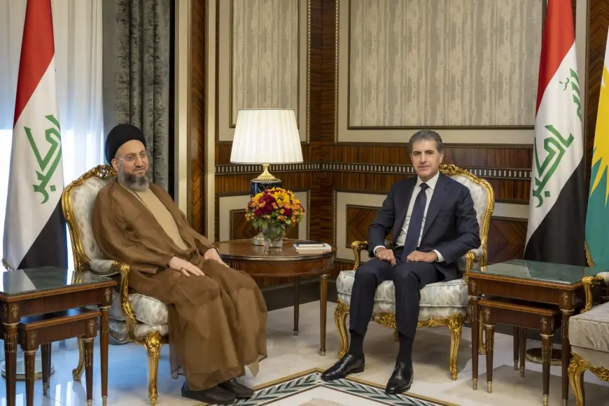 Neçirvan Barzani, Ammar el-Hekim'i kabul etti: Erbil-Bağdat sorunları masada