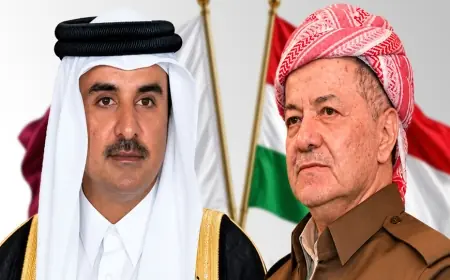 Mîrê Qeterê sersaxiyê li Serok Barzanî dike