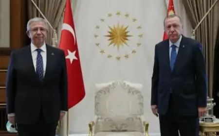 Erdoğan, Mansur Yavaş ile bir araya geldi
