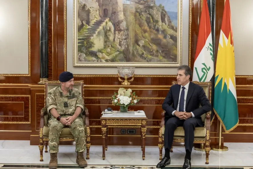 Neçirvan Barzani, İngiliz askeri heyetiyle görüştü